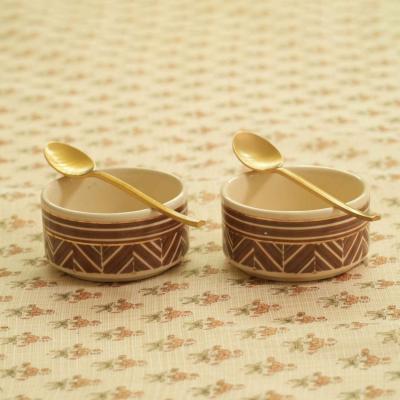 BARMER DESERT BOWL Set of 2 WITH SPOONS