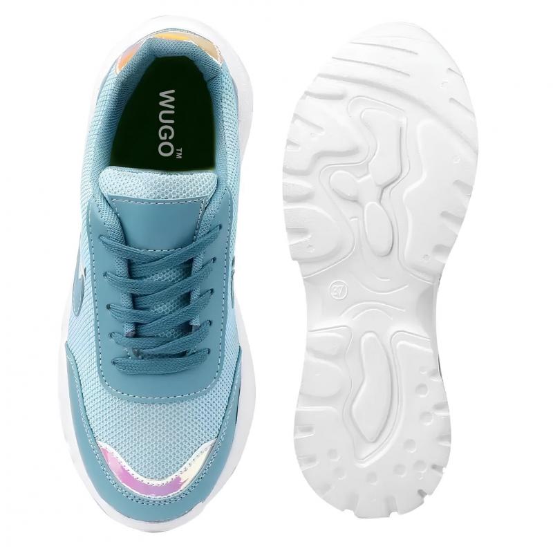 Latest Fashionable Casual Shoes | Lightweight Walking Sneakers | Gym Shoes for Girls & Women Size 39 N-BLUE-6