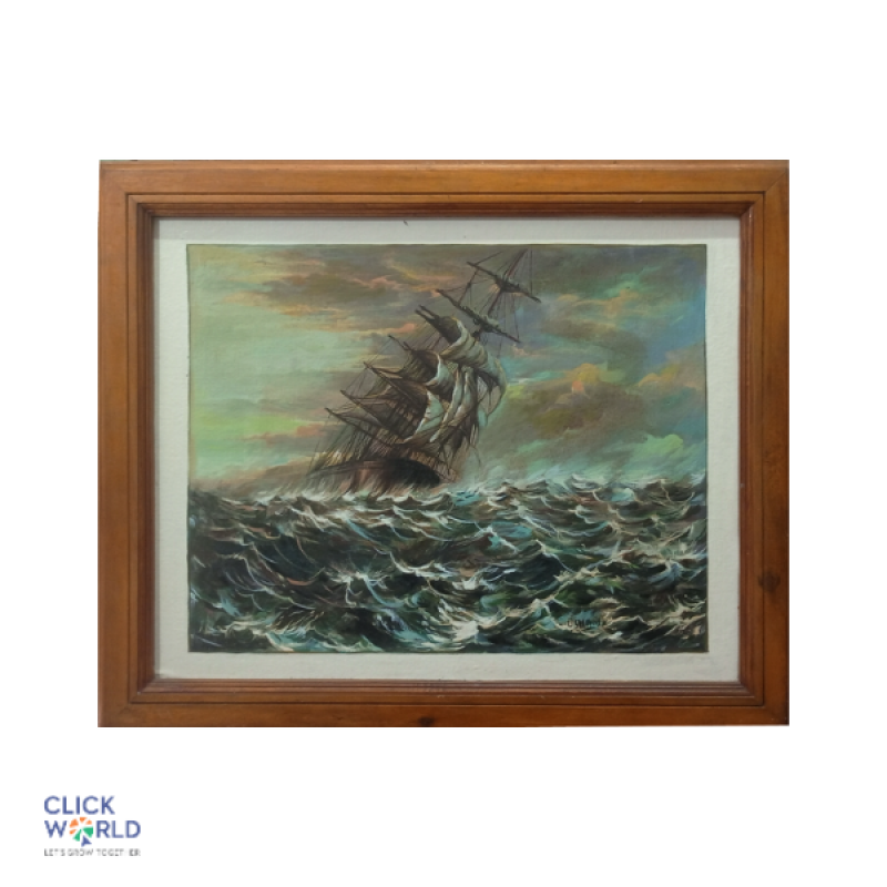 Sailing Ship in Storm - Canvas oil Painting