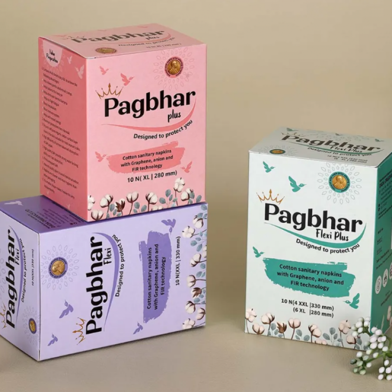 ADDSHOP PAGBHAR FLEXI COTTON SANITARY NAPKINS- 8 BOXs