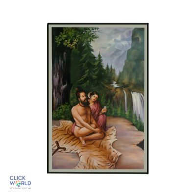 Vishwamaithra Maharshi and Menka Canvas Oil Painting
