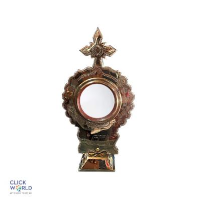 Aranmula kannadi with cross - 4.2  Inch Mirror Diameter with peedam