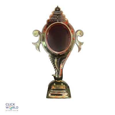 Aranmula  kannadi - Sanku-2-5 inch mirror diameter with peedam