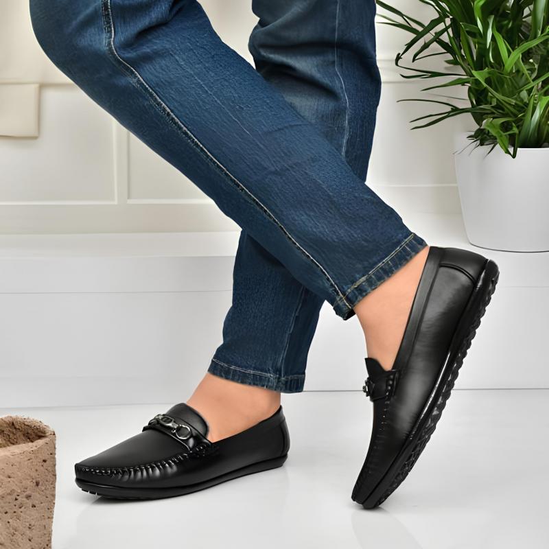 WUGO::Latest Stylish Loafers|Casual Slip-On Daily Wear Shoes|Driving Shoes for Men's & Boys LOAF100-BLK-8
