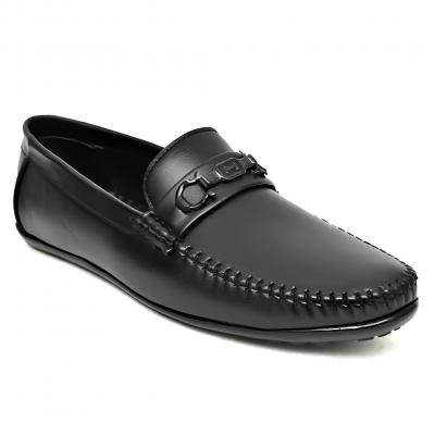 WUGO::Latest Stylish Loafers|Casual Slip-On Daily Wear Shoes|Driving Shoes for Men's & Boys LOAF100-BLK-10