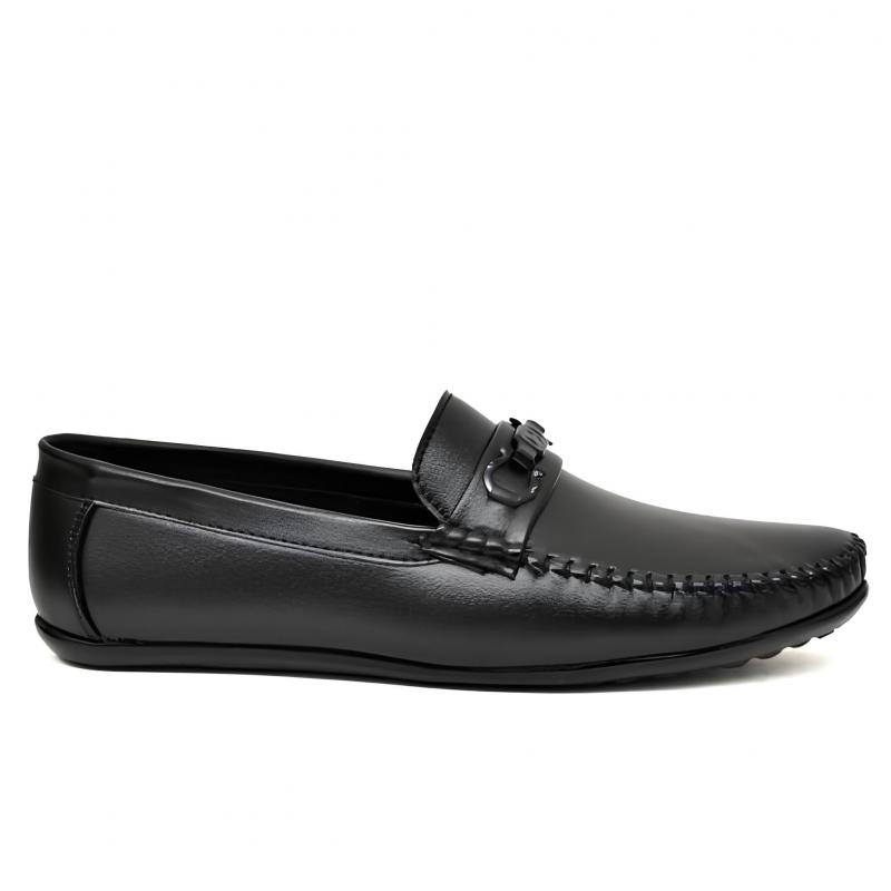 WUGO::Latest Stylish Loafers|Casual Slip-On Daily Wear Shoes|Driving Shoes for Men's & Boys LOAF100-BLK-8