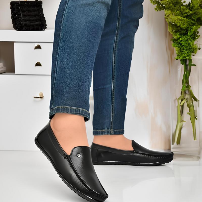 WUGO::Latest Stylish Loafers|Casual Slip-On Daily Wear Shoes|Driving Shoes for Men's & Boys LOAF101-BLK-7