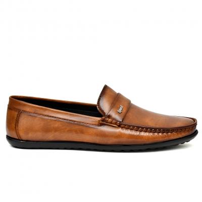 WUGO::Latest Trendy Loafers|Casual Slip-On Daily Wear Shoes|Driving Shoes for Men's & Boys LOAF103-TAN-10