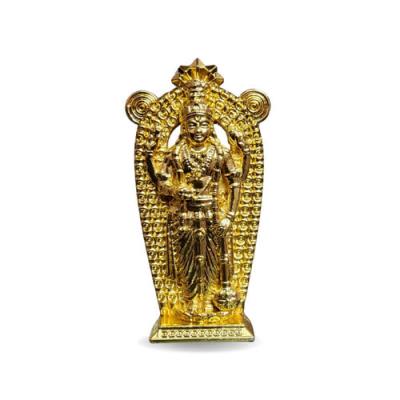 Arte House Metal Guruvayurappan Idol for Car Dashboard and Pooja Room - 6.5 Cm Height