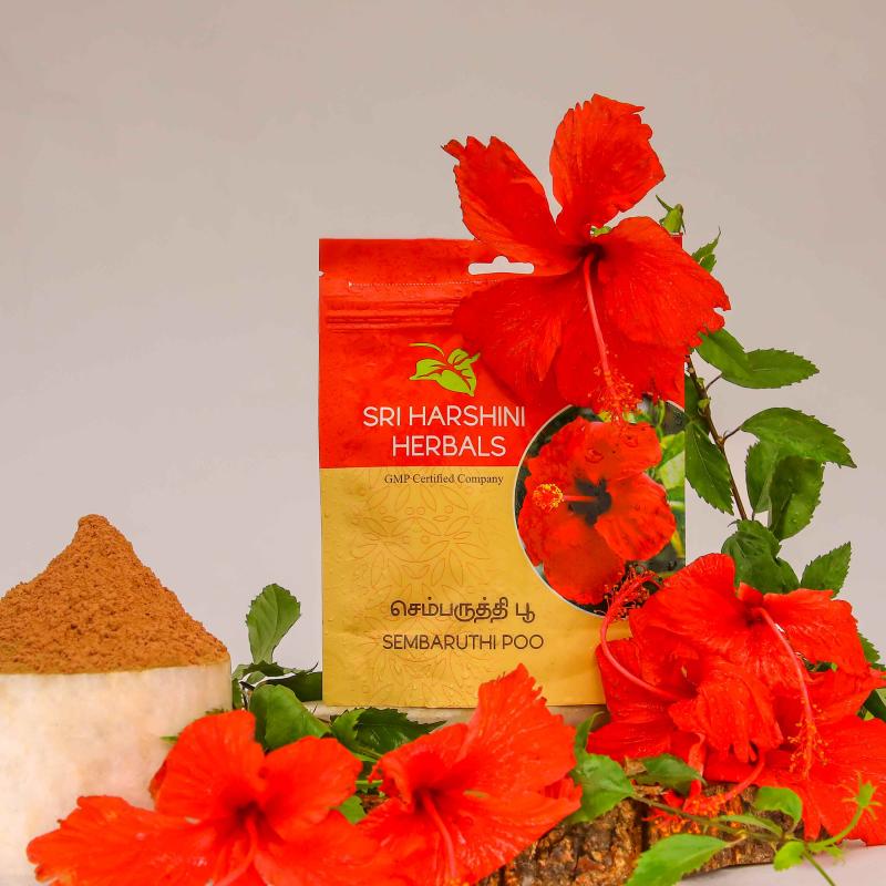 Semarathi Poo - Hibiscus - Powder - 250 g -  Sreeharshini Herbals