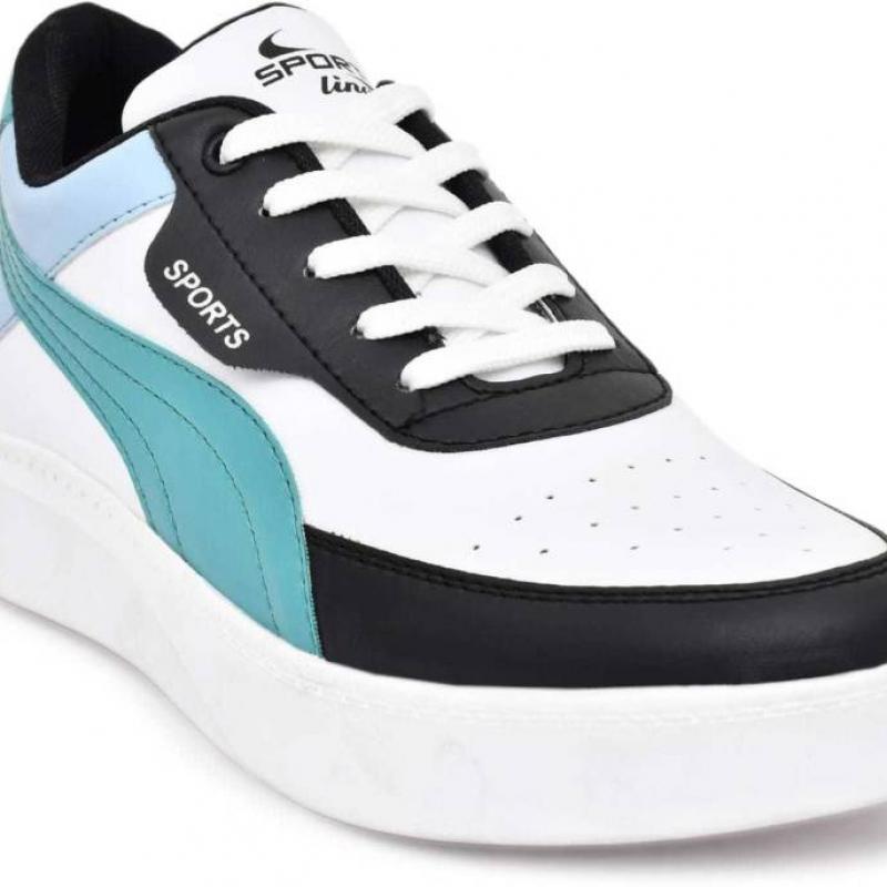 Latest Trendy Men Casual Sneaker Shoes|Casual Shoes For Men's & Boys  BLUEWAVE-WHITE-10