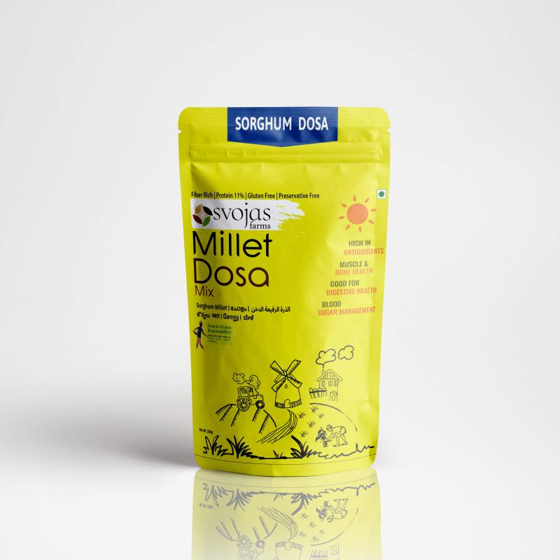 Sorgum Dosa Mix - High in Fiber, Protein, and Antioxidants (Gluten-Free, Preservative-Free)
