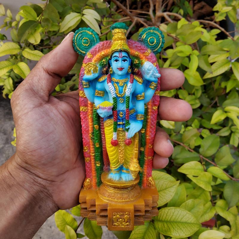 Arte House Guruvayurappan Idol in Polymarble - 14 Cm Height