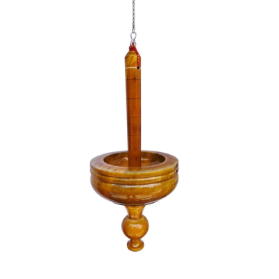 Arte House Kerala Bhasma Kotta in Wood Without Lid (Traditional Wooden Basket for Ashes| Bhasma Thattu)