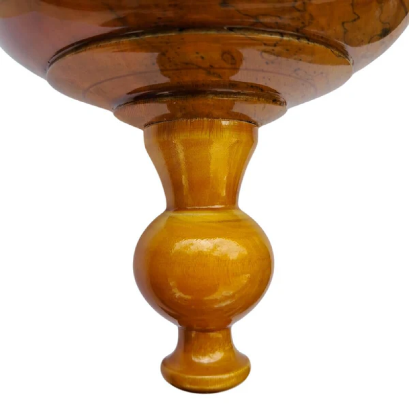 Arte House Kerala Bhasma Kotta in Wood Without Lid (Traditional Wooden Basket for Ashes| Bhasma Thattu)