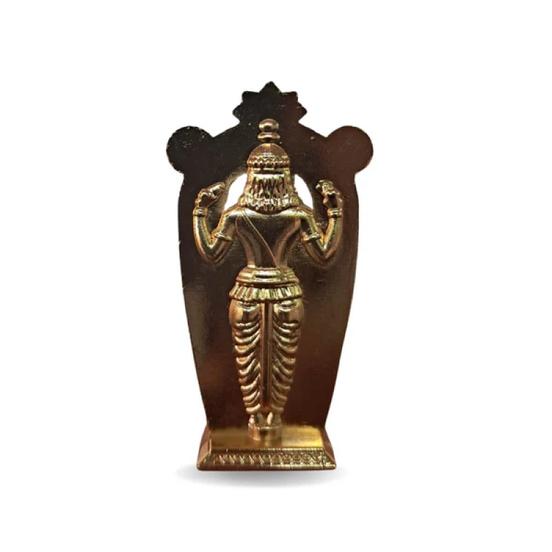 Arte House Metal Guruvayurappan Idol for Car Dashboard and Pooja Room - 6.5 Cm Height