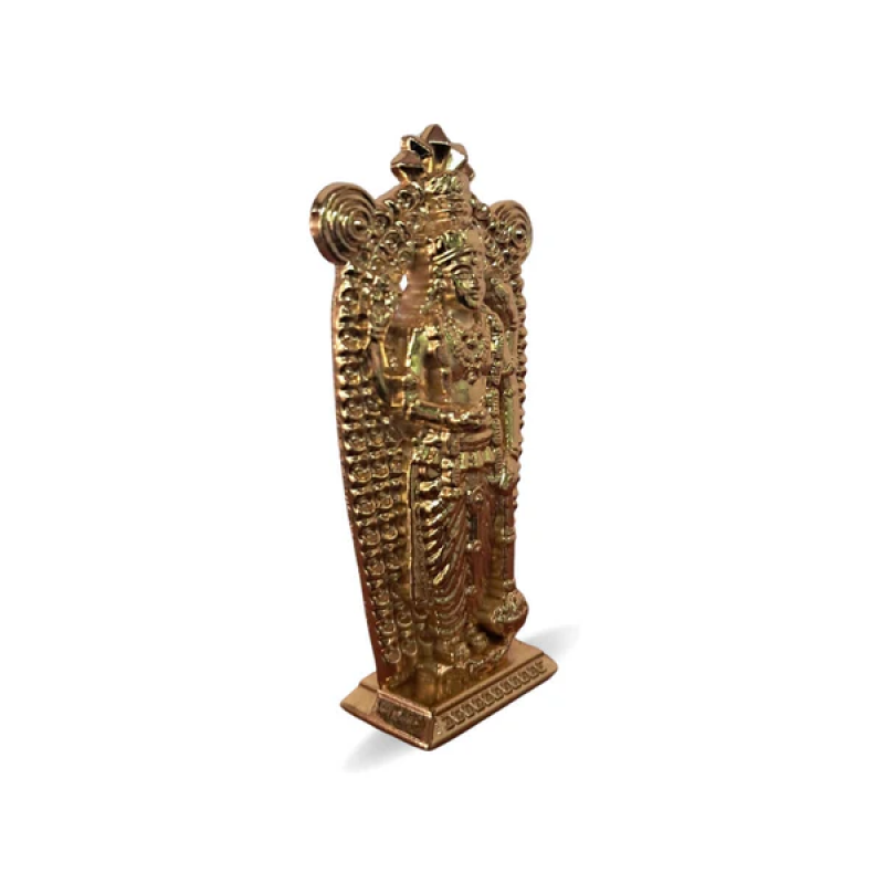 Arte House Metal Guruvayurappan Idol for Car Dashboard and Pooja Room - 6.5 Cm Height