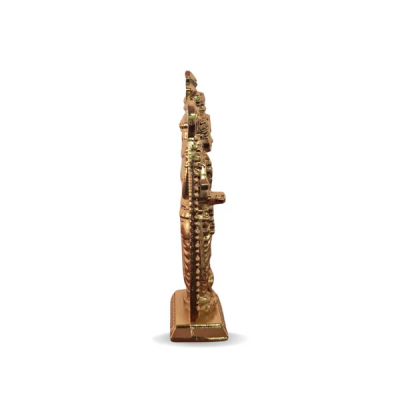 Arte House Metal Guruvayurappan Idol for Car Dashboard and Pooja Room - 6.5 Cm Height