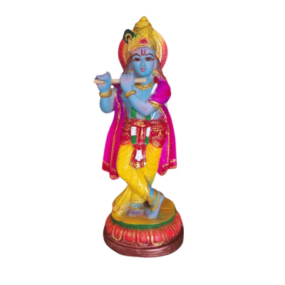 Arte House Small Krishna Idol in Polymarble- 14 Cm Height