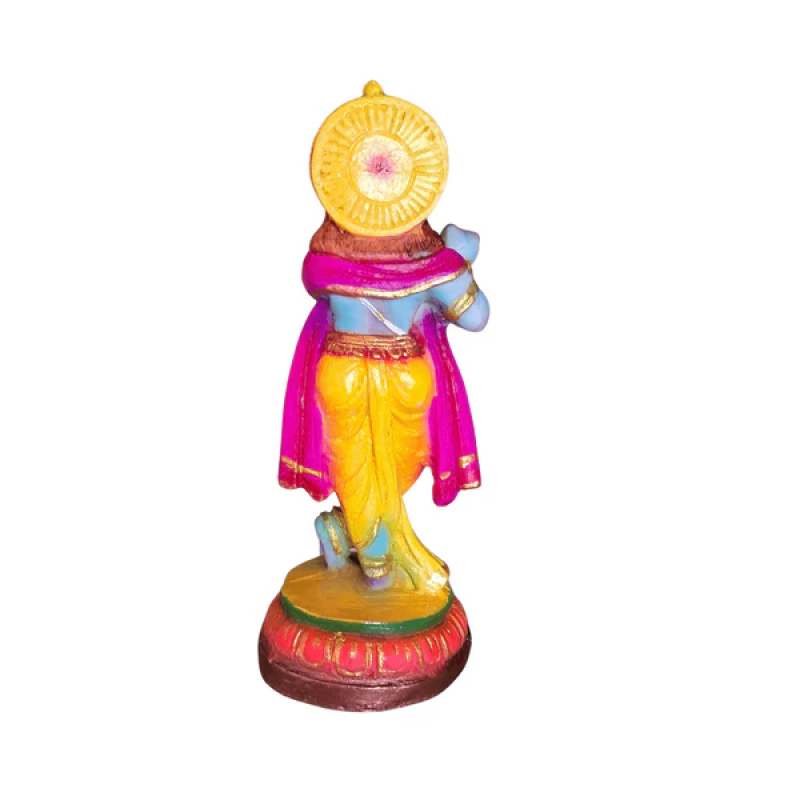 Arte House Small Krishna Idol in Polymarble- 14 Cm Height