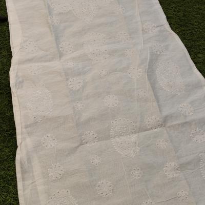 Exclusive Chikankari Chanderi kurti with Mukesh work ( Dyeable )