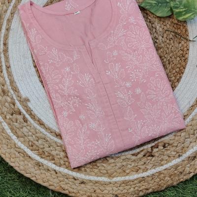 Exclusive Chikankari Voil cotton kurti .  (Summer collection )