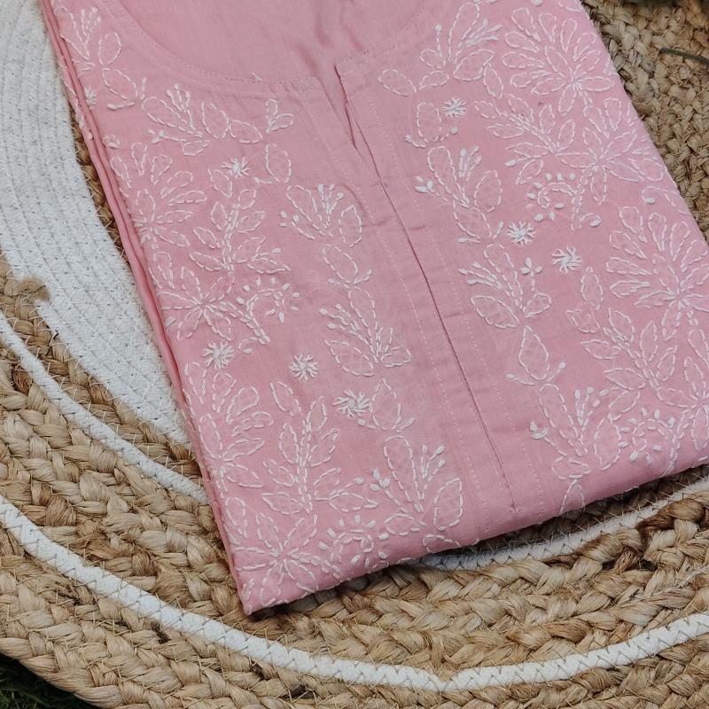 Exclusive Chikankari Voil cotton kurti .  (Summer collection )