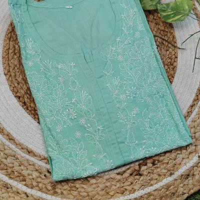 Exclusive Chikankari Voil cotton kurti .  (Summer collection )