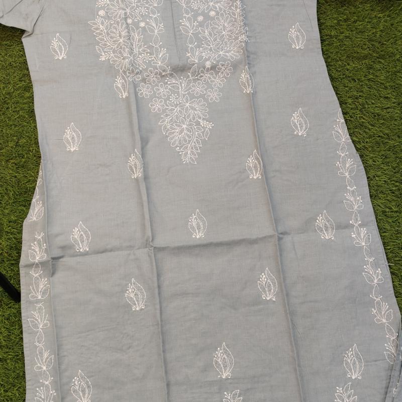 Exclusive Chikankari Voil cotton kurti .  (Summer collection )