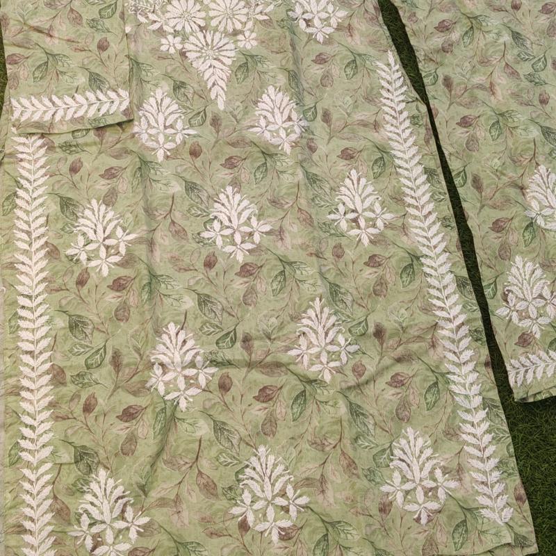 Exclusive Chikankari Mul Mul cotton Kurti plazzo set