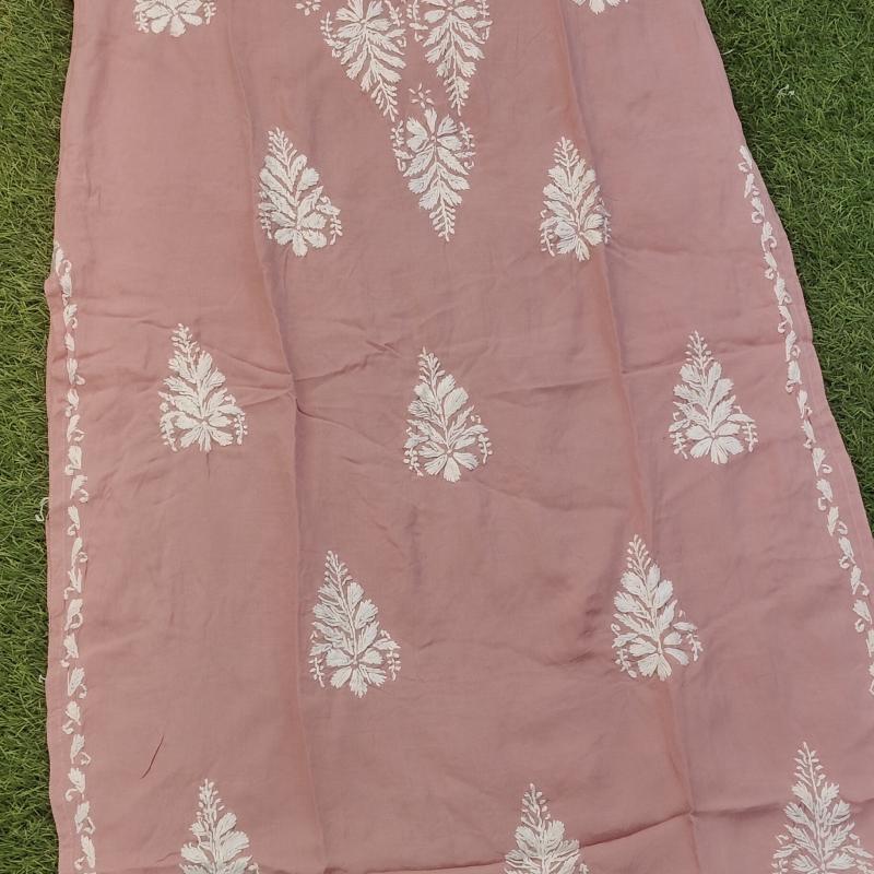 Exclusive Chikankari Modal kurti .  (Summer collection )