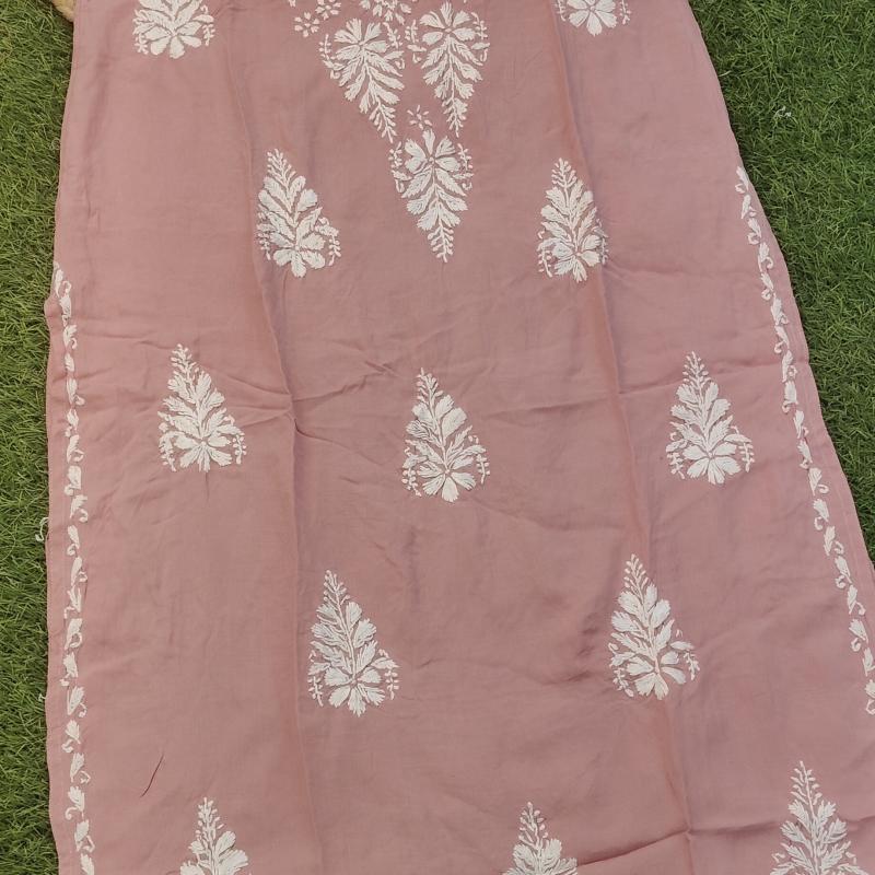 Exclusive Chikankari Modal kurti .  (Summer collection )