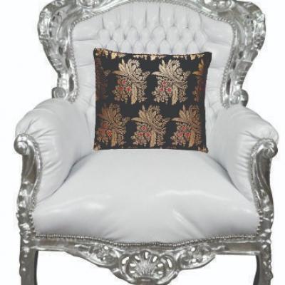 A premium Quality Heavy Taffeta Silk Jaquard Self Designer Sofa Cushion Cover Size – 16 x 16 Inches