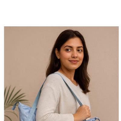 Large Travel Bag for Women – Foldable, Lightweight, Waterproof Duffel with Shoulder Strap