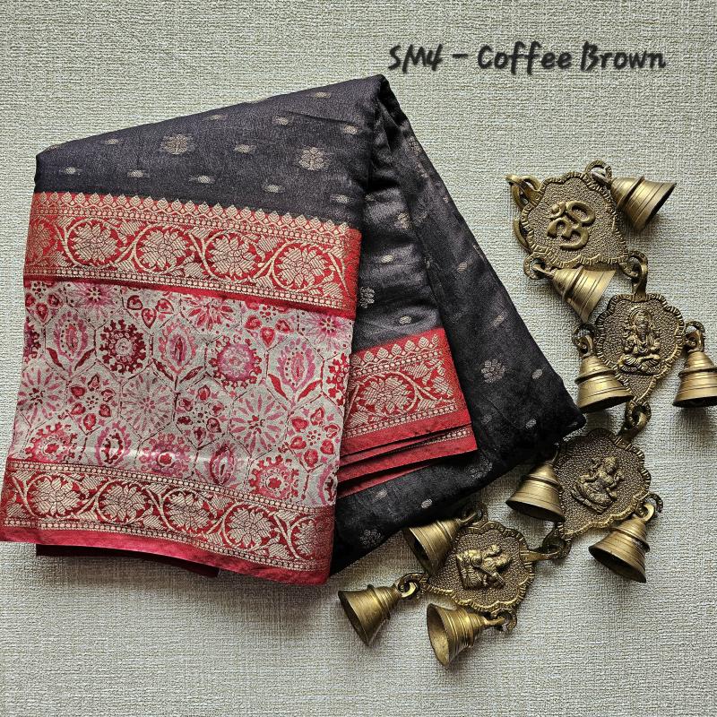 Premium cotton muslin saree collection