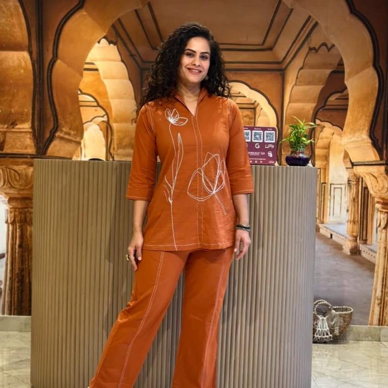 Premium cotton code set with beautiful embroidery work