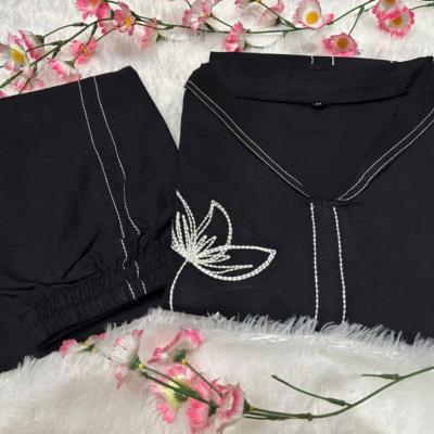 Premium cotton coord pant set with beautiful embroidery work