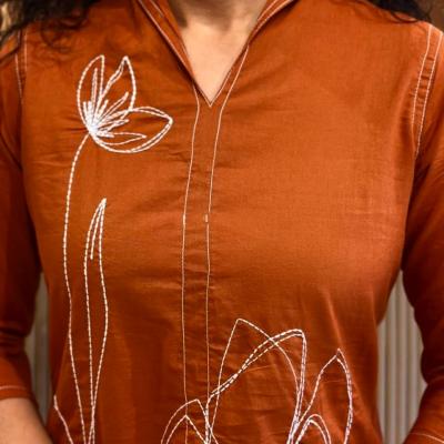 Premium cotton code set with beautiful embroidery work