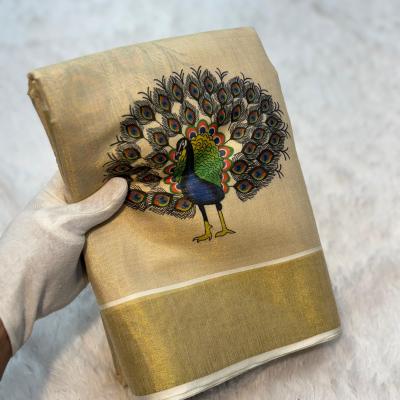 Soft Gold Banarasi Tissue Saree collection