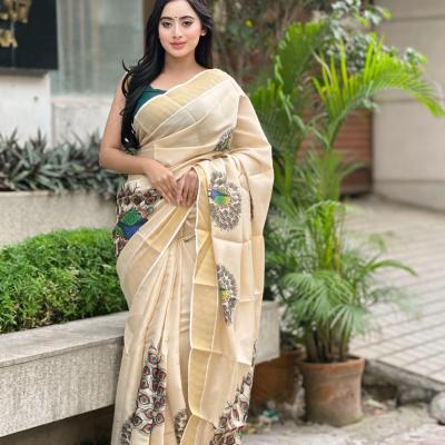 Soft Gold Banarasi Tissue Saree collection