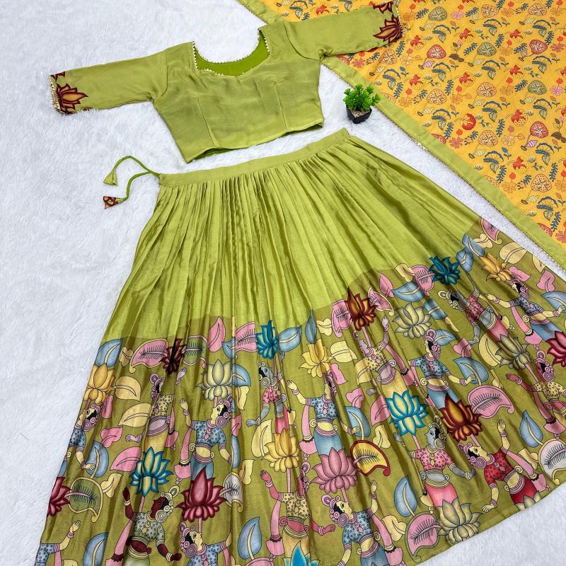 Premium Cotton Kalamkari Prient Lehenga Choli Collection