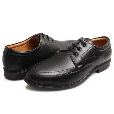 WUGO::Latest Stylish Men Formal Shoes|Black Derby Shoes|Office Shoes For Men's & Boys - Black Size 40 LACE10