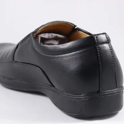 WUGO::Latest Trendy Men Formal Shoes|Black Moccasin Shoes|Office Shoes For Men's & Boys-MOCCASIN02-BLK Size 42