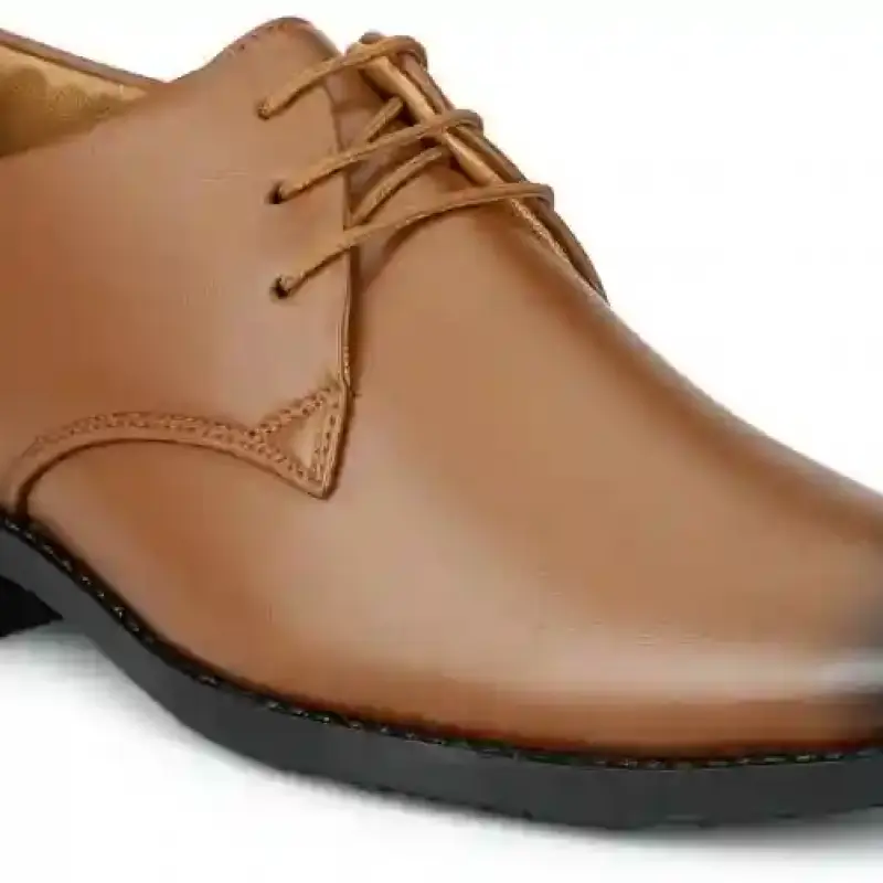 WUGO::Latest Trendy Men Formal Shoes |Tan Derby Shoes| Office Shoes For Men's & Boys - Tan Size 41 LACE08