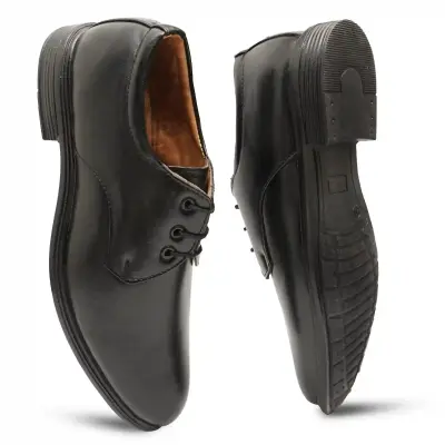 WUGO::Latest Stylish Men Formal Shoes|Black Derby Shoes|Office Shoes For Men's & Boys - Black Size 44 Lace 11
