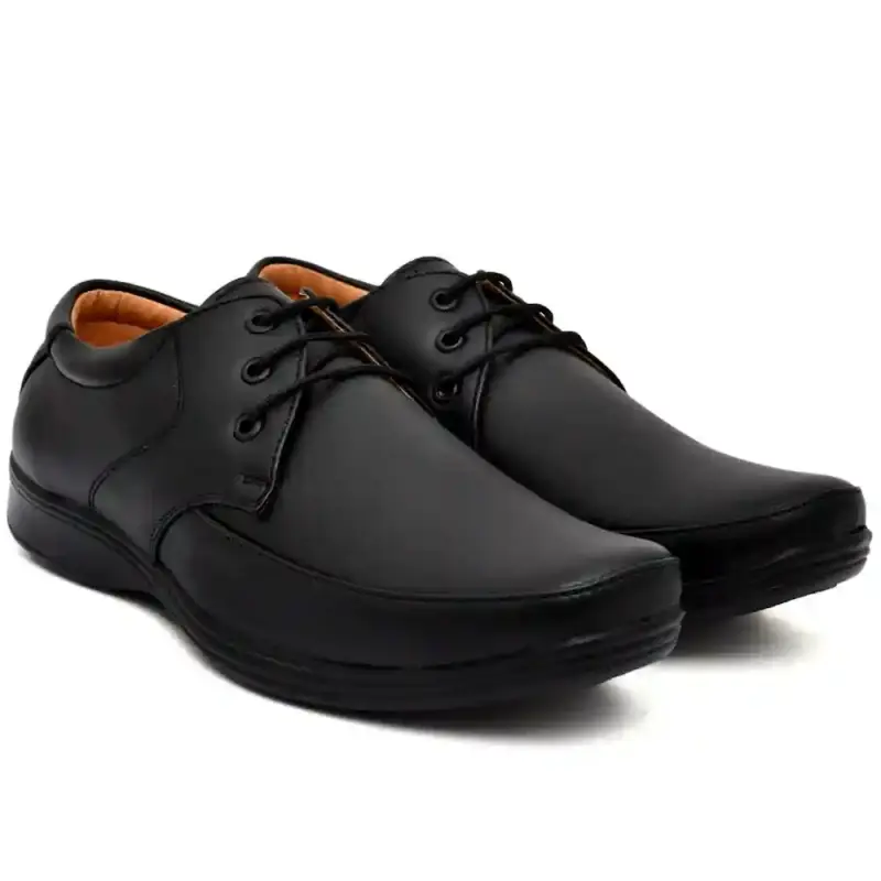 WUGO::Latest Fashionable Men Formal Shoes|Black Derby Shoes|Office Shoes For Men's & Boys - Black Size 42  LACE01
