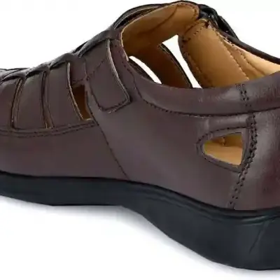 WUGO::Latest Fabulous Men Sandals|Roman Sandals/Outdoor Sandal For Men's & Boys-103-Sandal-BRN Size - 44