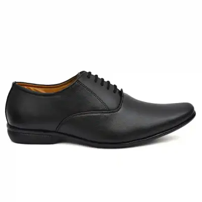 WUGO::Latest Trendy Men Formal Shoes |Black Derby Shoes |Office Shoes For Men's & Boys - Black Size 43  LACE07