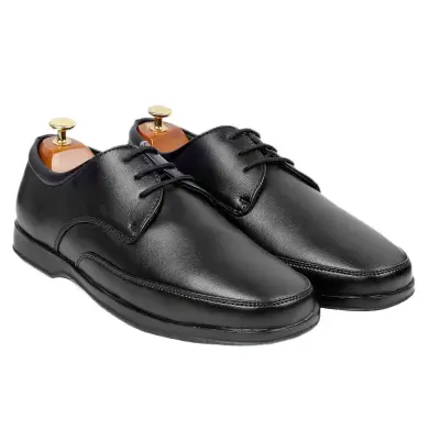 WUGO::Latest Trendy Men Formal Shoes |Black Derby Shoes| Office Shoes For Men's & Boys - Black Size 44 LACE05