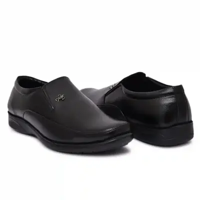 WUGO::Latest Trendy Men Formal Shoes|Black Moccasin Shoes|Office Shoes For Men's & Boys- Size 40 MOCCASIN05-BLK